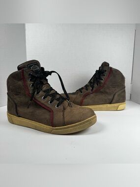 Harley-Davidson Mackey Womens 8.5 EU 39 Gray Leather Waterproof Motorcycle Boots